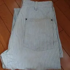 80s〜90s 日本製 EDWIN 101W ヒッコリーワークパンツ　ンテージ