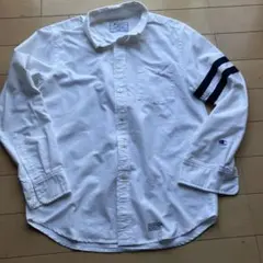 Champion ホワイト 長袖シャツ M