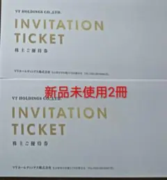 VTホールディングス 株主優待券×2冊【有効期限 2026年12月末日】
