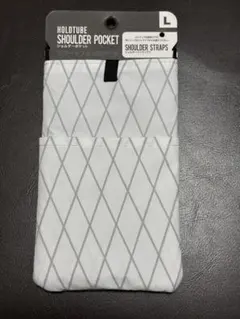 HOLDTUBE ショルダーポケット　スマートフォン用ポーチ　ホワイト系　L