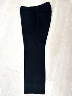 COMME CA ISM ネイビー スラックス ストレートフィット86㎝ L ②のサムネイル