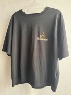 Lugnoncure 黒 半袖Tシャツ Le petit fleuriste