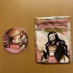 鬼滅の刃　竈門禰豆子　巾着　ジョイフルコラボ