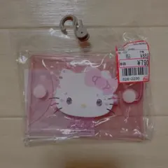 ハローキティ 50周年 カラビナ付きクリアケース