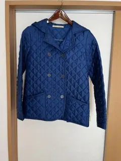 トラディショナルウェザーウェア　中綿　キルティングジャケット　ブルー　34