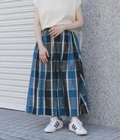 ITEMS URBANRESEARCH チェック　ボリュームスカートのサムネイル