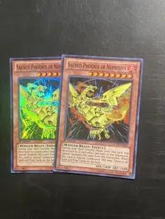 遊戯王 ネフティスの鳳凰神 英語 英語版 SR スーパー LCYW 2枚 まとめ