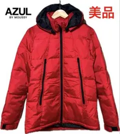 アズールバイマウジー　ダウンジャケット　レッド　AZUL by moussy