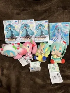 初音ミク　シナモロール　シナモン　プライズ　ぬいぐるみ　まとめ売り