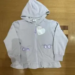 薄い紫　ラメ　パーカー　新品