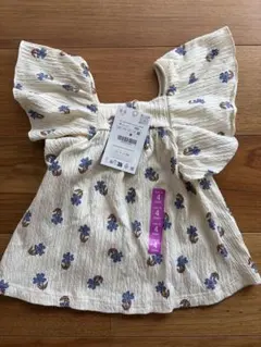 ZARA/未使用/新品/フラワープリント/フリル袖/4歳