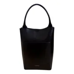 YAHKI レザー 2WAY ハンドバッグ ショルダーバッグ ブラックのサムネイル