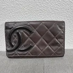 CHANEL シャネル カンボンライン 二つ折り財布