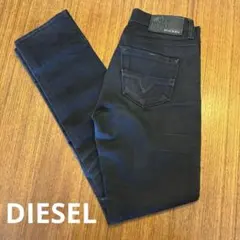 DIESEL ブラックジーンズ W25 スーパースリムストレート