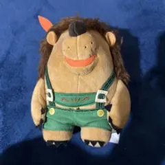 ライオン ぬいぐるみ 緑のオーバーオール