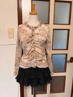 フェアリー　バレエコア　コケット　森ガール　フリル　カーディガン　トップスのサムネイル