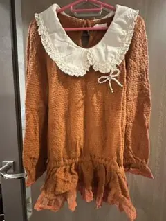 〖2000's当時品/新品未開封〗LIZLISA オレンジフリルチュニック