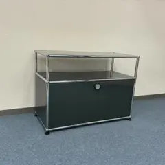 中古 USMハラー｜キャビネット・サイドボード 1列2段 アントラサイト