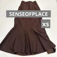 SENSE OF PLACE 인어 스커트 플레어 브라운 XS