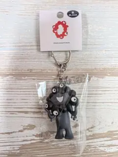 大阪関西万博　 ミャクミャク 立体PVCキーホルダー プレート付 黒　EXPO