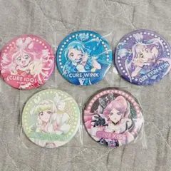 【匿名配送】キミとアイドルプリキュア キミプリ ホログラム缶バッジセット