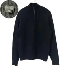 美品 セオリー アルパカ100% ハーフジップセーター モックネックニット 40