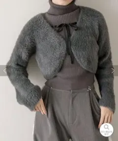 OLIVE des OLIVE リボンタートルxフェザーカーデセットのサムネイル