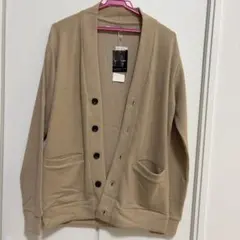 【新品未使用タグ付き】メンズ　リブニットカーディガンMサイズ