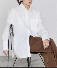 forksy. オーバーサイズシャツ ホワイトのサムネイル