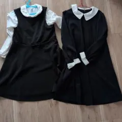 黒いフォーマルドレスと ネイビー 2着