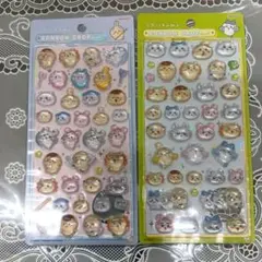 正規品　ちいかわ ボンボンドロップシール 2種　みんなポーズ　ニコニコポーズのサムネイル