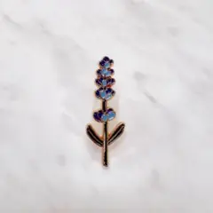 【ピンバッジ】ラベンダー ＊ お花