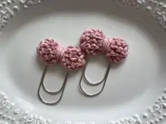 ペーパークリップ　♡ saving バインダー貯金 ♡ スモークピンク