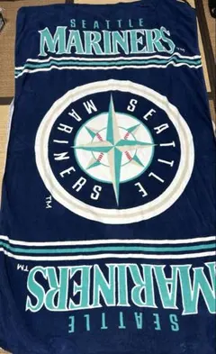 シアトルマリナーズ Seattle Mariners ビッグフリースブランケット 