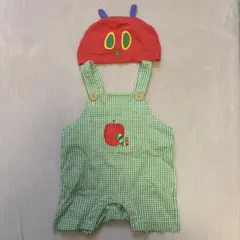 SLAP SLIP べべ はらぺこあおむし サロペット　帽子付きのサムネイル