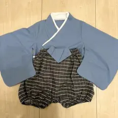 ベビー 袴 ロンパース 着物 男の子 甚平 お食い初め 初節句 キッズ 和装