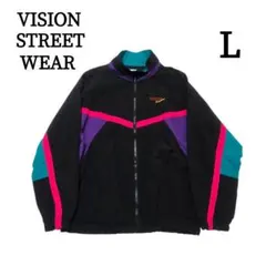 VISION STREET WEAR　ナイロンジャケット　L　ブラック系　SK8