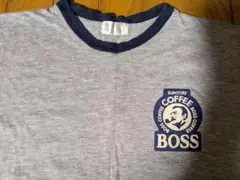 匿名配送 SUNTORY BOSS コーヒー Tシャツ グレー