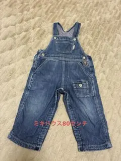 ミキハウス⭐︎デニムオーバーオール クマ刺繍付き