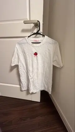 トマト刺繍 Tシャツ ホワイト