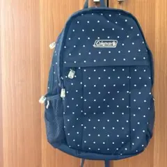 Coleman コールマンネイビー ドット柄 キッズリュック⭐︎低学年用　即日発送
