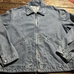 GU ジーユーライトブルー ジップアップ GジャンデニムジャケットMサイズ