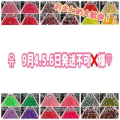 유　9月4.5.6日発送不可❌様♡