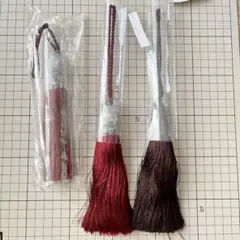 赤・赤茶　タッセル 3個セット