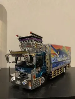 アオシマ1/43デコトラトレーラーラジコン荒武者リアルサウンド - メルカリ