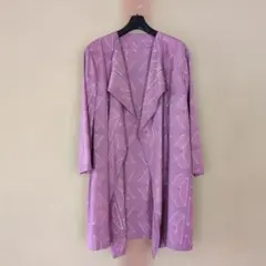 絹100% 軽やかコート　羽織地〜リメイク　Lサイズ