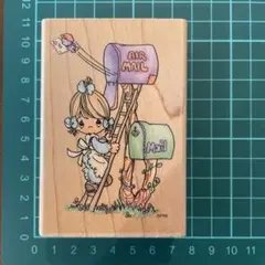 Precious Moments 木製ラバースタンプ AIR MAIL