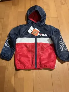 ⭐︎新品•未使用⭐︎ FILA 110㎝ ジャンバー フリース 冬 防寒 紺 赤