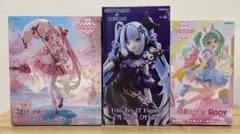 初音ミク 桜ミク　フィギュア 3点セットのサムネイル