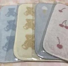 ジェラピケ　ハンカチ　4枚セット